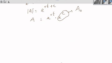 Solving differential equation to calculate compound interest