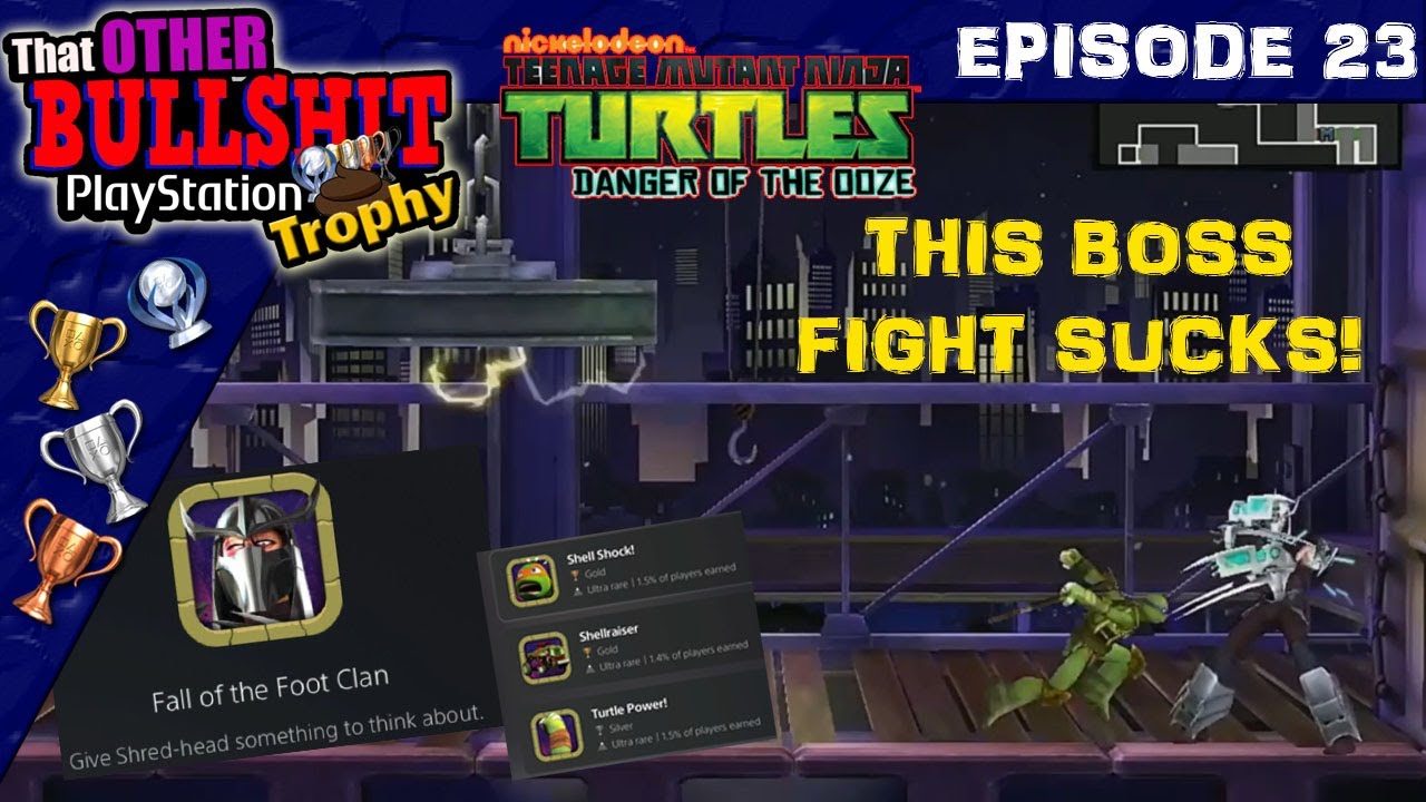 The SHREDDER BOSS Fight in TMNT DANGER OF THE OOZE IS BS FALL OF THE