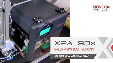 Print and Apply System XPA 93x - Sales asks Max. Benefits & Functions  I  NOVEXX Solutions