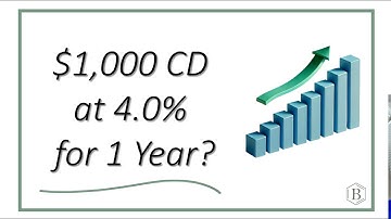 $1,000 CD at 4.0%: See How Much You
