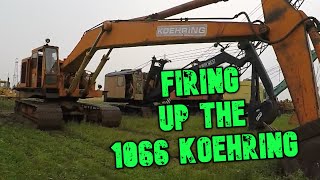 1066 Koehring excavator start up.