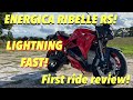 Energica Ribelle RS electric first ride review | English electric #review #electicbike #energica