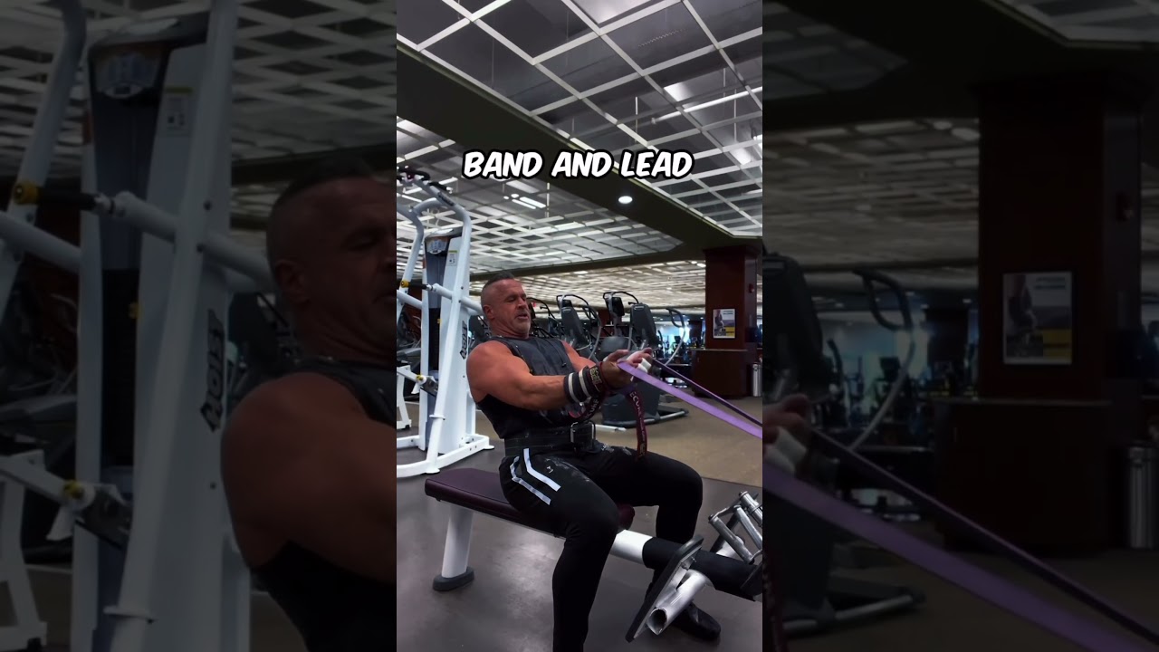Seated resistance band curls are a great way to really isolate the biceps. Lean back slightly….