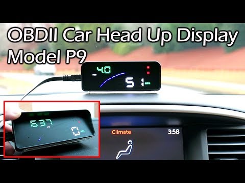 OBDII Head Up Display (HUD) Model P9 Full Review 