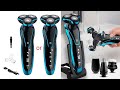 Men Electric Shaver Floating Razor Wet Dry Waterproof Cordless USB Rechargeable Beard Trimmer Washable