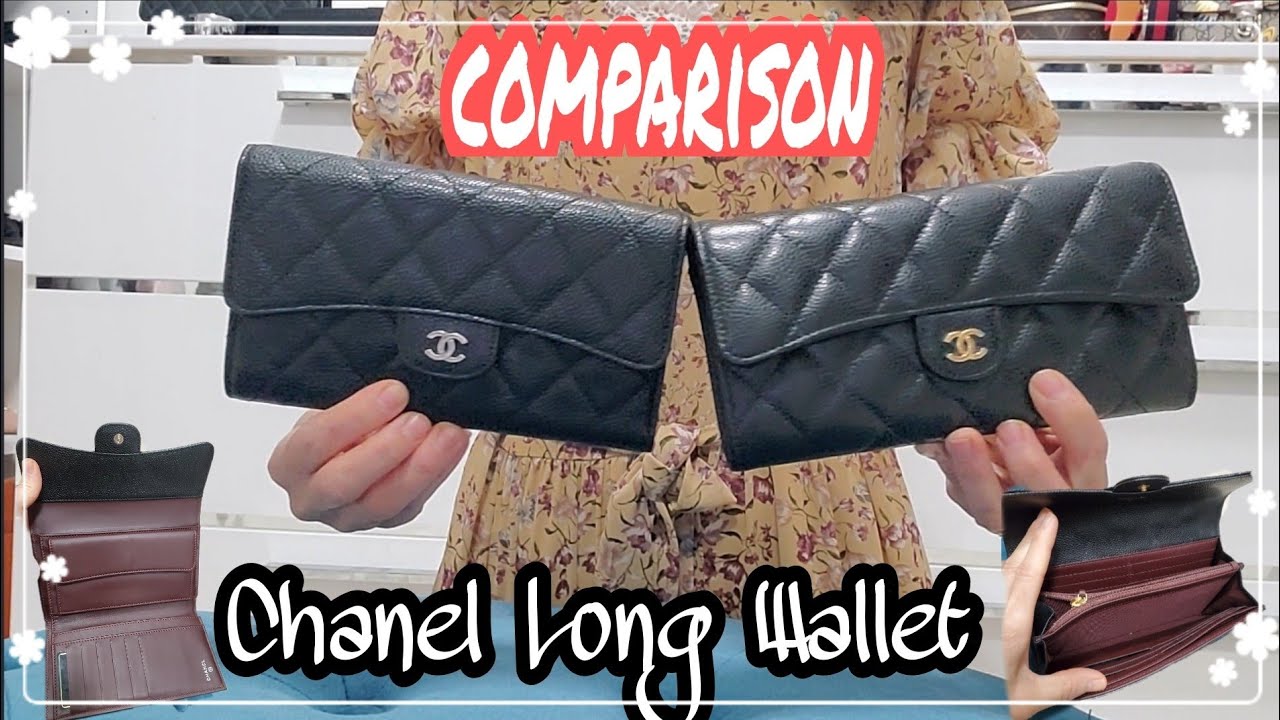 รีวิวกระเป๋าสตางค์ชาแนลใบยาว Chanel long wallet comparison | Soe Mayer