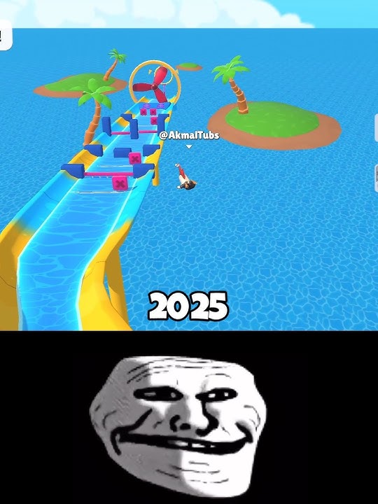 Stumble Guys 2025 vs 2020 Old Trick Shortcut Super Slide 🌊 #shorts #stumbleguys