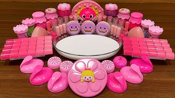 PINKFONG slime !!!Mixing random into GLOSSY Slime!! Relaxing Satisfying Slime Video #326