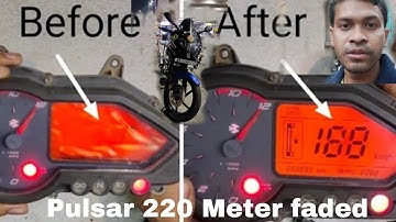 Pulsar 220 Meter Repair | Meter faded solve | Mallik Bajar Kolkata | Subscribe |Motovlogger Surya
