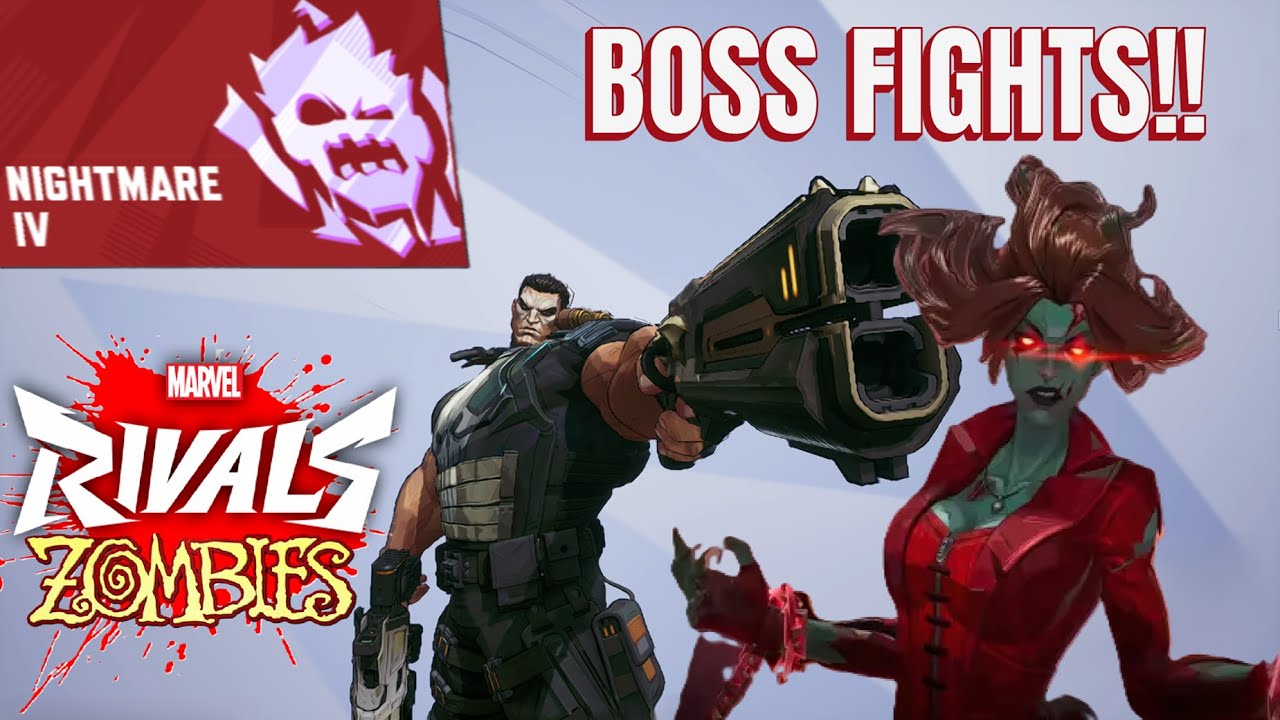 *Zombie Boss ONLY* | Nightmare IV SOLO CLEAR - Punisher | *NO RANDOM CARDS* | Marvel Rivals⚔️🧟‍♂️