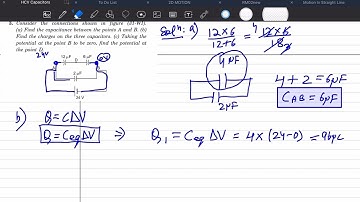 Consider the connection shown in figure | HC VERMA CAPACITORS WORKED OUT EXAMPLES | SIMRAN SIR