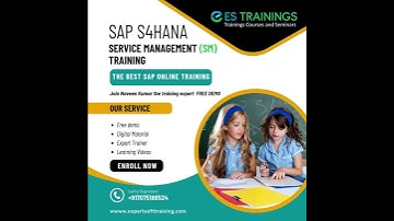SAP S/4HANA Service Management (SM) Training!#expertsofttraining