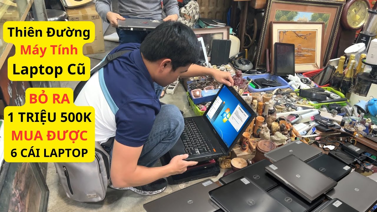 Mua 6 Chiếc Laptop Chỉ Với 1 Triệu 500 Ngàn | Có Lẽ Thiên Đường Laptop Cũ Là Đây Anh Em Ạ ???