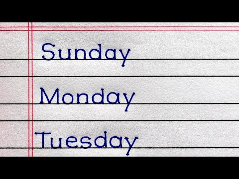 Days Of The Week | Sunday Monday Ki Spelling | Sunday To Saturday