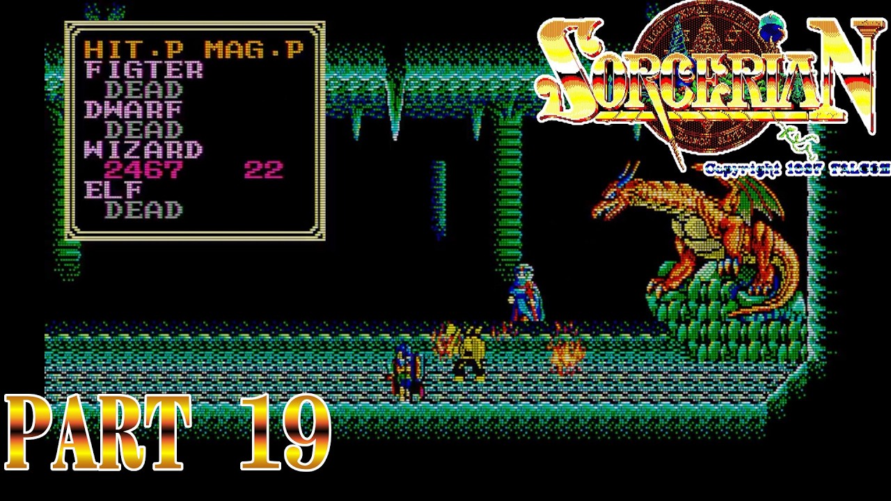 Sorcerian Part 19: Fighting a Dragon - Let's Play with Commentary