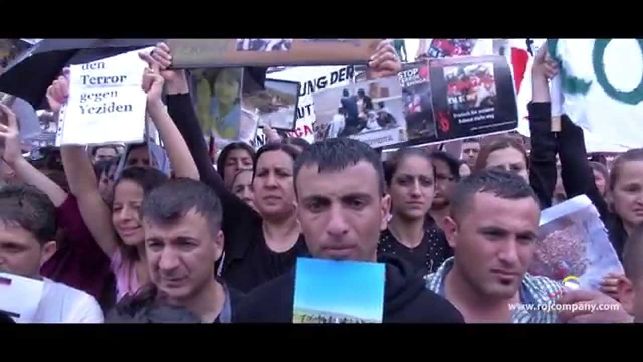 Shingal / Stop terror against ezidis - Demonstration Brüssel 08.08.2014