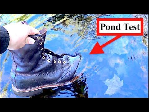 How to make your boots/ shoes water and stain repellent in snow, rain,  etc.. with Sno Seal on Thorogood 8 Moc Toe Boo…