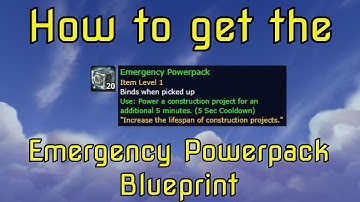 WoW BfA 8.2 How to get the Emergency Powerpack Blueprint in Mechagon