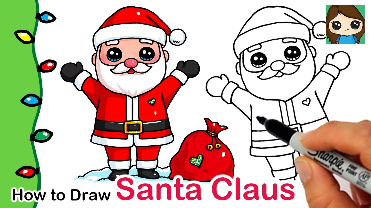 How to Draw Santa Tutorial