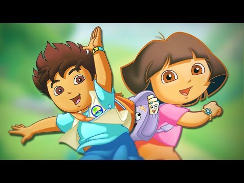Видео: [My edit] Go Diego Go vs Dora the Explorer - Scrapped Epic Cartoon Made Rap Battles