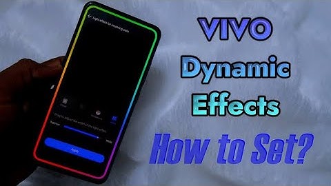 Vivo Y30 Dynamic icon Ambient Light Effect || Vivo incoming call lighting effect in Hindi 2021.