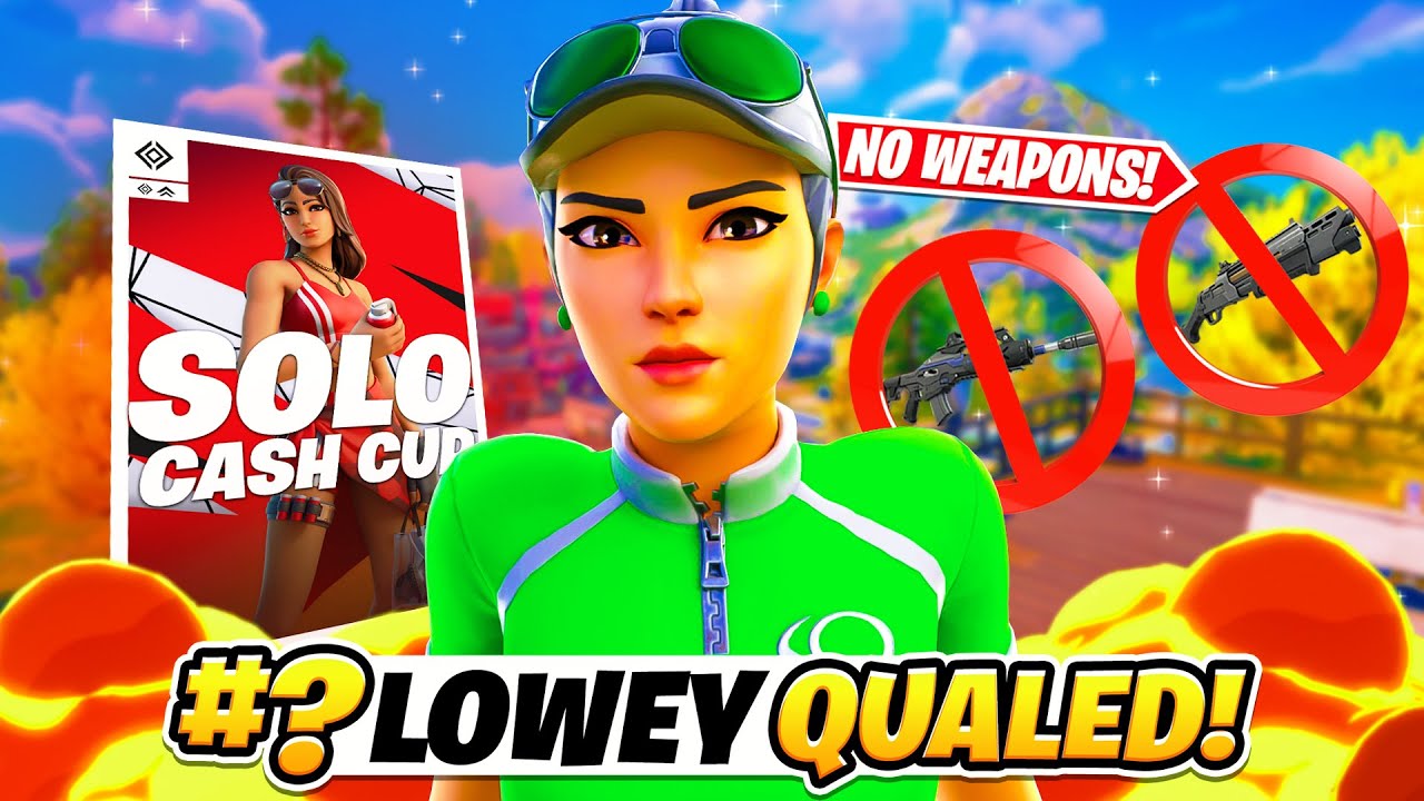 HOW I QUALIFIED FOR THE SOLO CASH CUP WITH NO GUNS (130 PING)