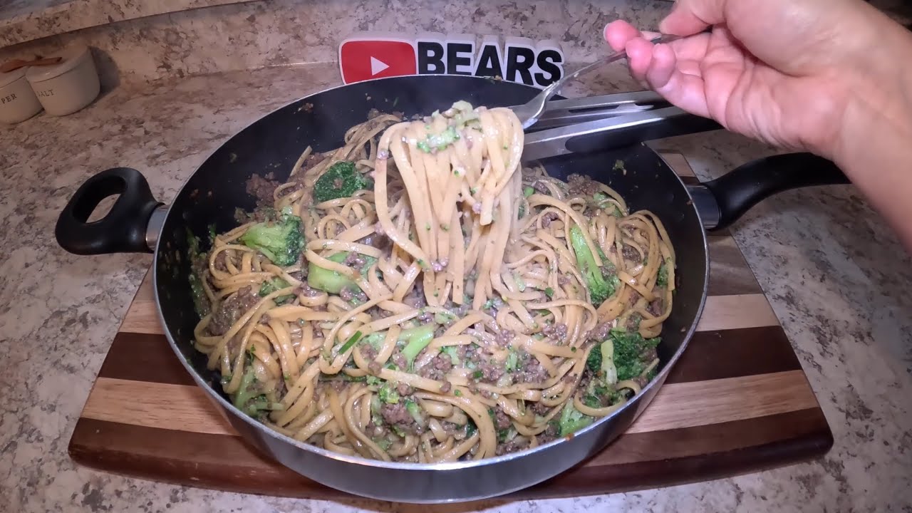 Mongolian Beef Noodles! Amazing StirFry Sauce With Linguine Noodles For A Great Dinner Recipe!