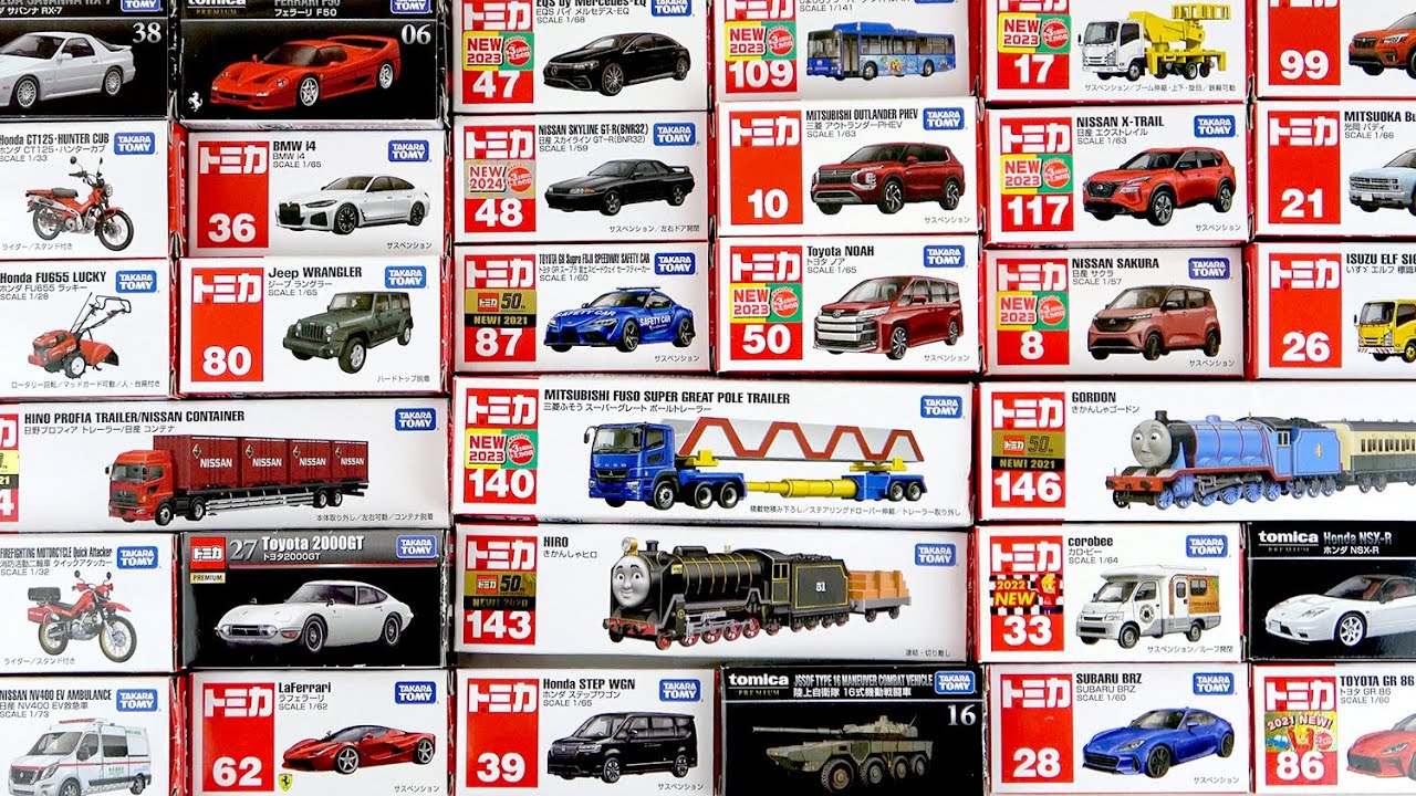 Unboxing Tomica, Tomica Premium, and Long Tomica, which were