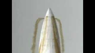 1/48-scale model of an F-18 aircraft in Flow Visualization Facility