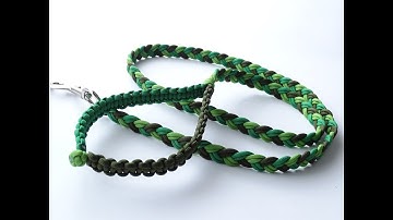 How to Make a 6 Strand Flat Braid/Cobra Weave Handle Paracord Dog Leash