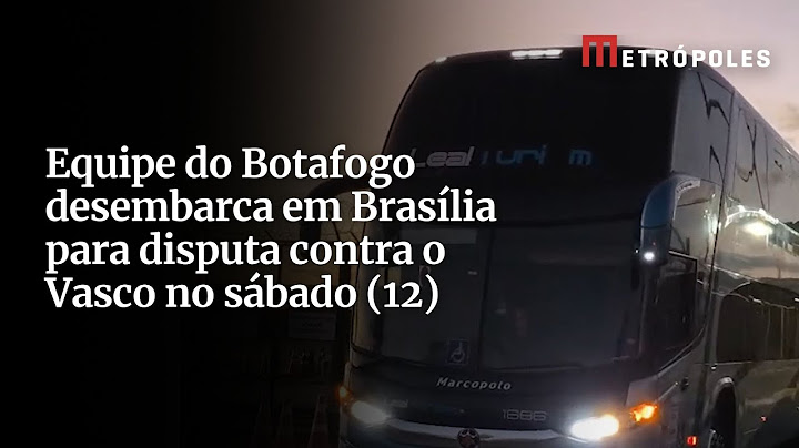 Equipe do Botafogo desembarca em Brasília para disputa contra o Vasco no sábado (12)