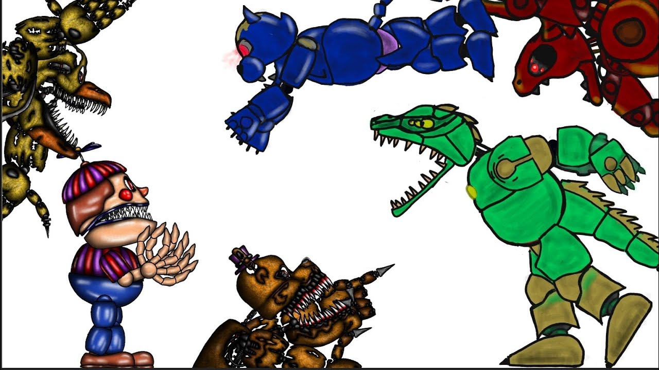 FNAF 4 VS CASE ANIMATRONICS 2