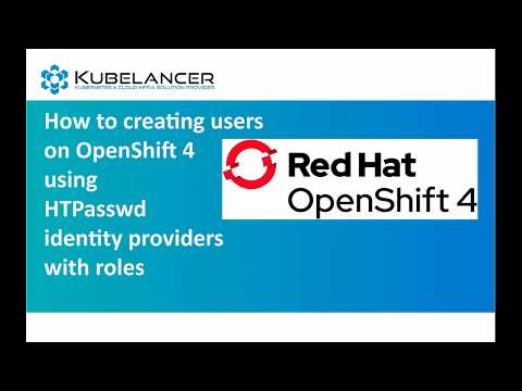 Create User on OpenShift 4