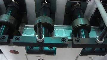shutter door roll forming machine forming test