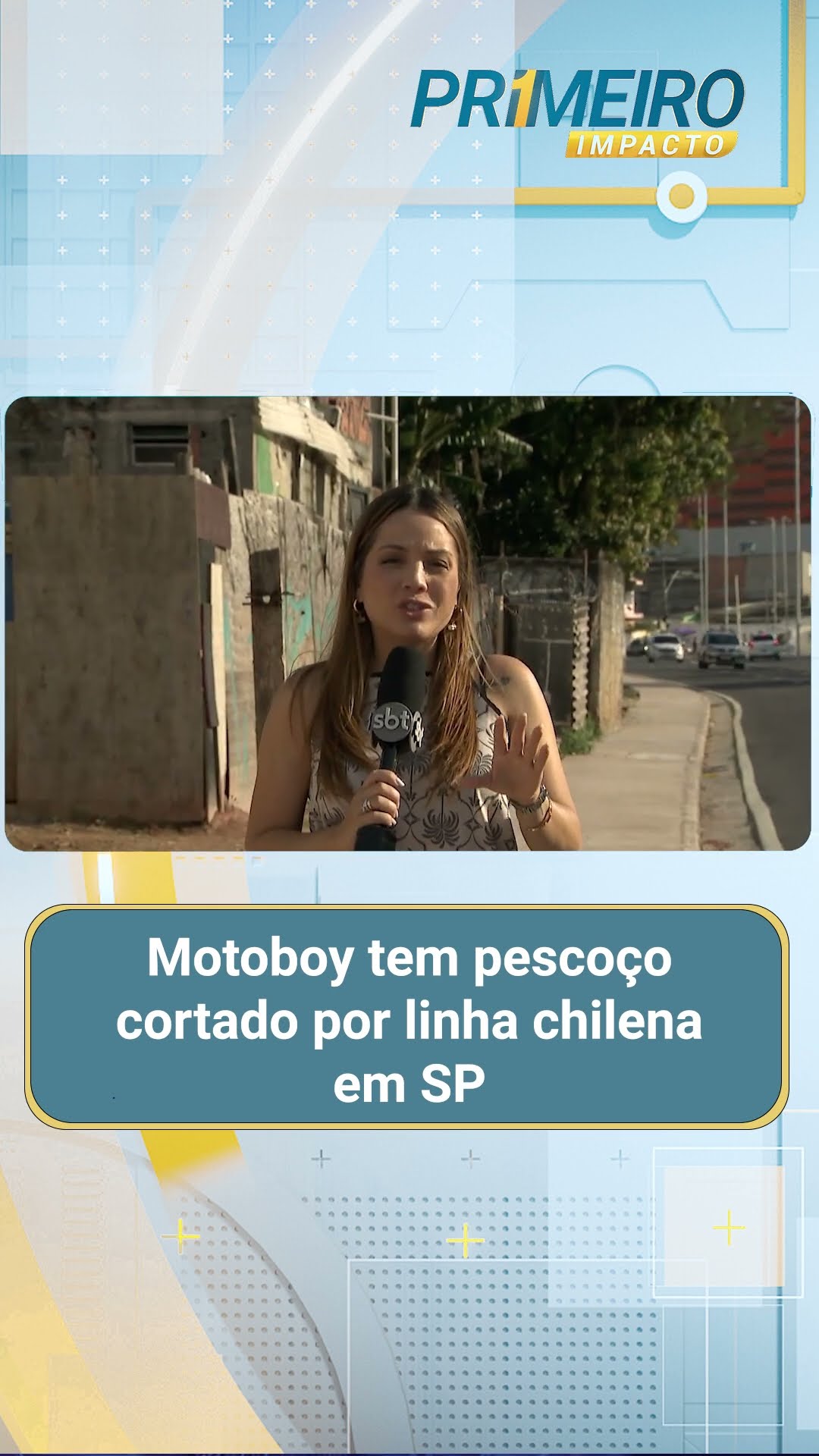 Motoboy tem pescoço cortado por linha chilena em SP | Primeiro Impacto (10/02/2025)