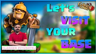 PiyushTej CLAN is live!(Clash of Clans) #clashofclans #coc #ytlive #basevisit #trending #viral #th16