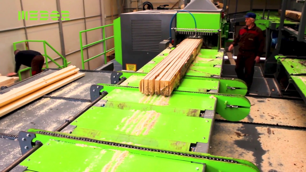 MEBOR Small log SAWING line, SDH Circular saw, VC 900 D Multi rip saw