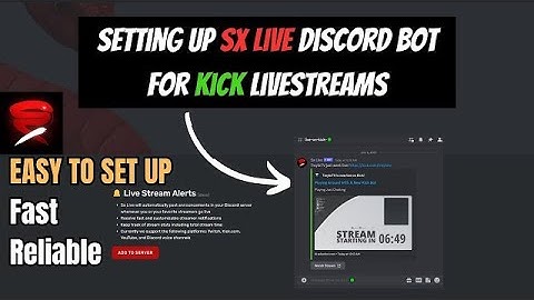 How to get KICK STREAM ALERT bot for Discord | Live Notifications (2025)