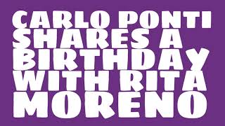 What was Carlo Ponti s astrological sign