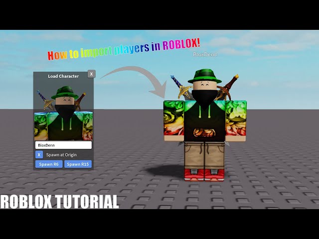 Import character to Roblox Studio