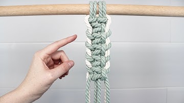 Square Knot Variation (Adding Color!) | DIY MACRAME