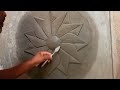 simple plaster flower design