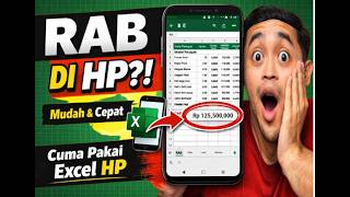 CARA MEMBUAT RAB DI EXCEL ANDROID | Mudah & Cepat Langsung dari HP! (Cocok untuk Pemula) screenshot 2