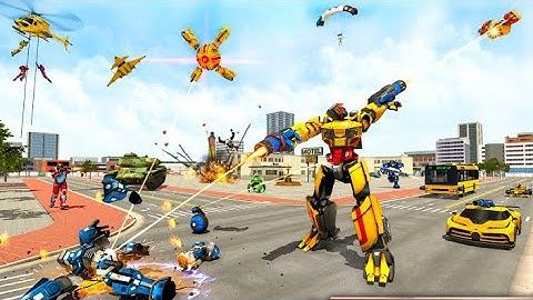 Bus Robot Car Transform: Flying Air Jet Robot Game Mizo Studio Inc Gameplay 1