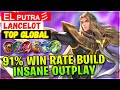 91% Win Rate Build Insane Outplay Lancelot [ Top Global Lancelot ] EL ᴘᴜᴛʀᴀ彡 - Mobile Legends Build