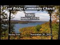 Lost bridge community church live  november 19 2023  jonny parker