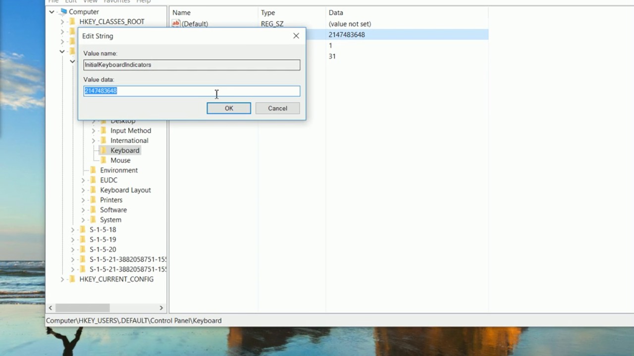 Enable Num Lock on startup or reboot in Windows 10/8/7 ...