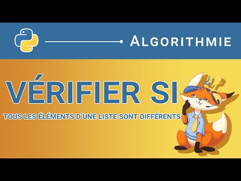 [Algorithme] - 69. Tester si tous les éléments d'une liste sont différents [Python]