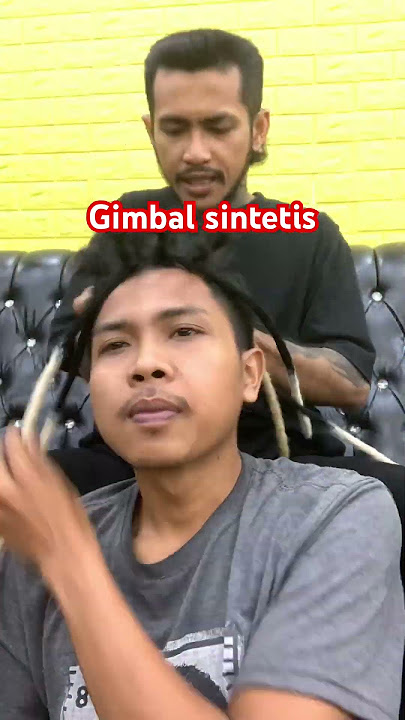 Gimbal rambut sambung sintetis braid hair barbershop