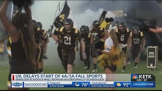 UIL releases guidelines for fall athletics; delays start for largest schools